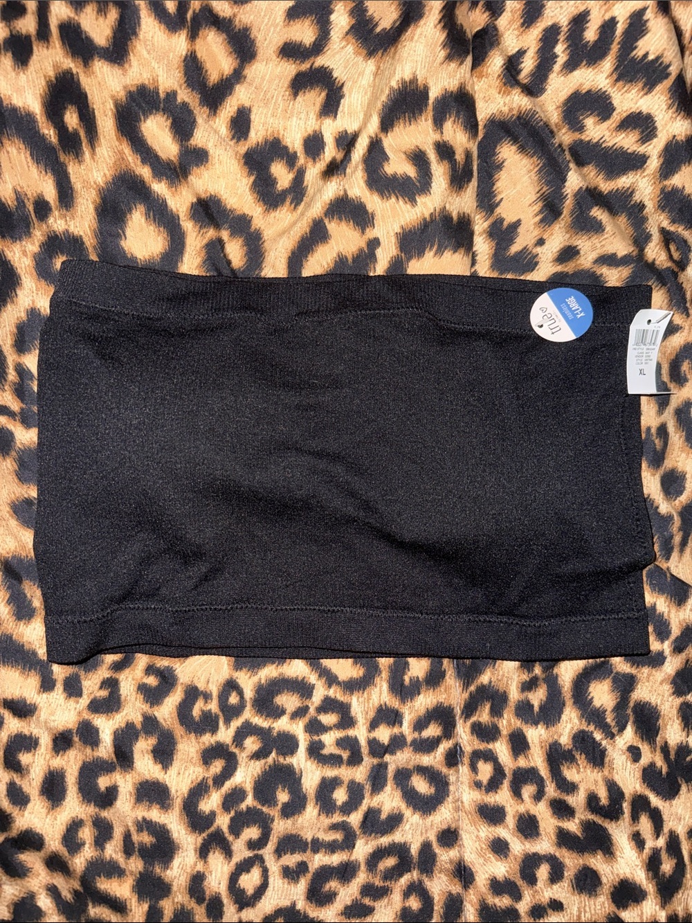 Black Seamless Bandeau Tube Top